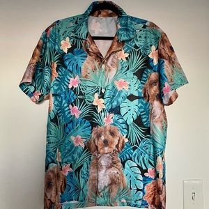 NWOT Goldendoodle Hawaiian Shirt